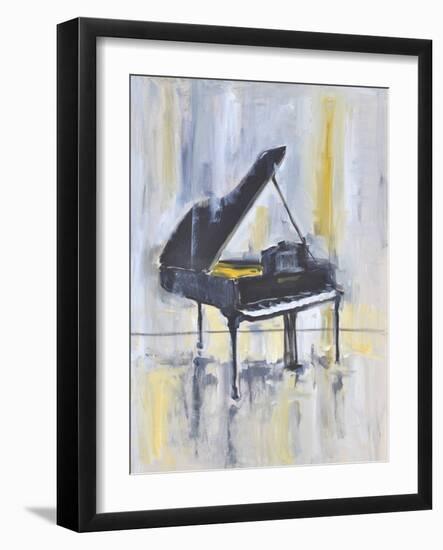 Piano in Gold II-Allayn Stevens-Framed Art Print