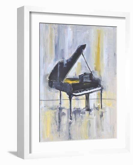 Piano in Gold II-Allayn Stevens-Framed Art Print