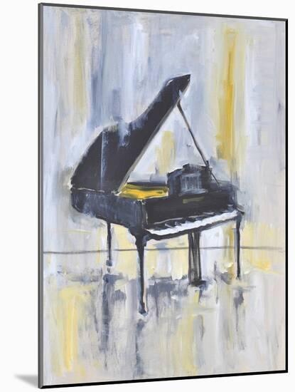 Piano in Gold II-Allayn Stevens-Mounted Art Print