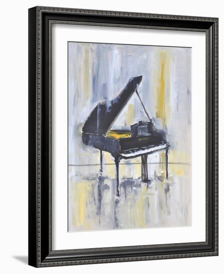 Piano in Gold II-Allayn Stevens-Framed Art Print