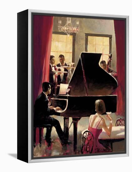 Piano Jazz-Brent Heighton-Framed Stretched Canvas