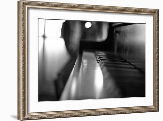 Piano Keys b/w-null-Framed Photo