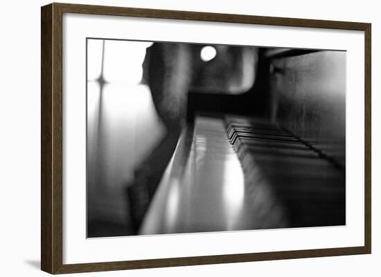 Piano Keys b/w-null-Framed Photo