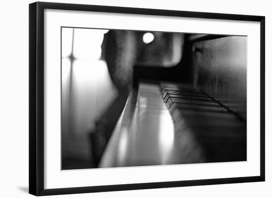 Piano Keys b/w-null-Framed Photo