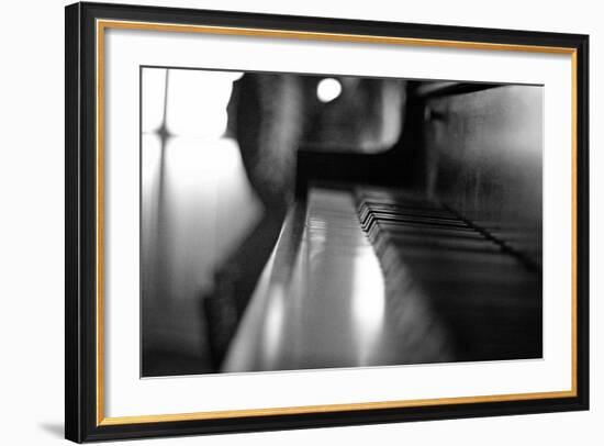 Piano Keys b/w-null-Framed Photo