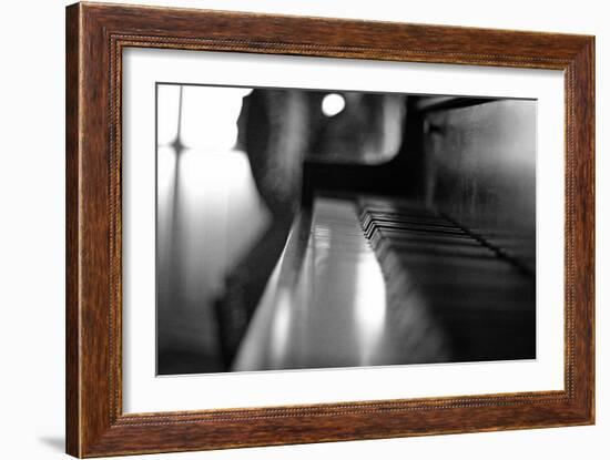 Piano Keys b/w-null-Framed Photo