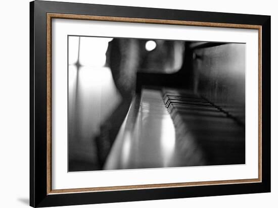 Piano Keys b/w-null-Framed Photo