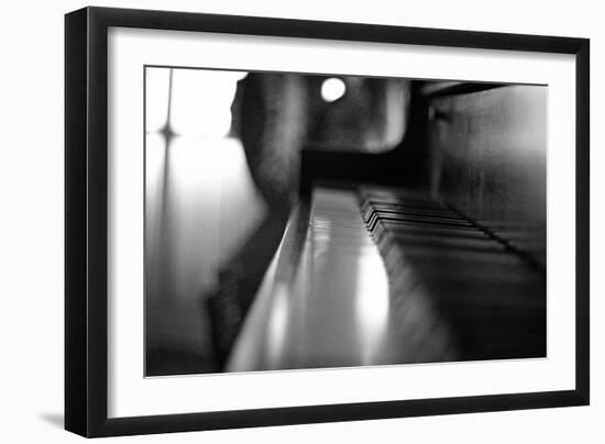 Piano Keys b/w-null-Framed Photo