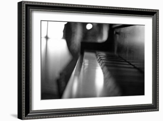 Piano Keys b/w-null-Framed Photo