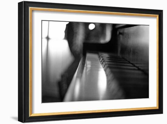 Piano Keys b/w-null-Framed Photo