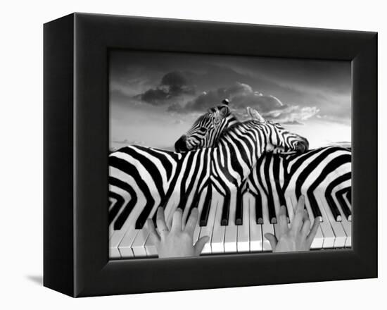 Piano Peace-Thomas Barbey-Framed Premier Image Canvas
