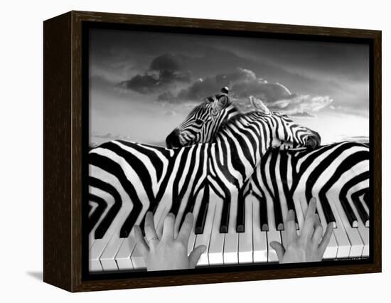 Piano Peace-Thomas Barbey-Framed Premier Image Canvas