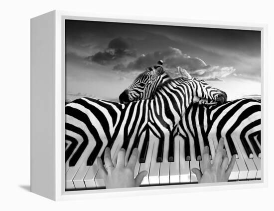 Piano Peace-Thomas Barbey-Framed Premier Image Canvas