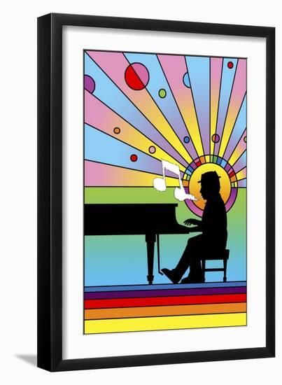 Piano Player 1-Howie Green-Framed Giclee Print