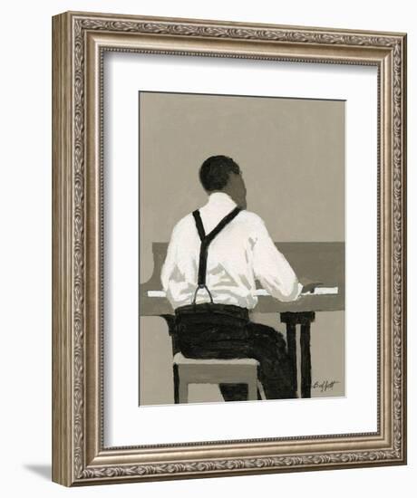 Piano Player-William Buffett-Framed Art Print