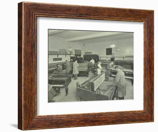 Piano Repairing Class, Northern Polytechnic, London, 1930-null-Framed Photographic Print