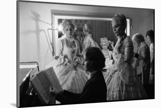 Piano-repetition for Richard Strauss' " Rosenkavalier" at the Paris Opera. Paris, 1973.-Erich Lessing-Mounted Photographic Print