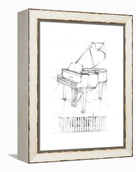 Piano Sketch-Ethan Harper-Framed Stretched Canvas