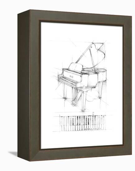 Piano Sketch-Ethan Harper-Framed Stretched Canvas