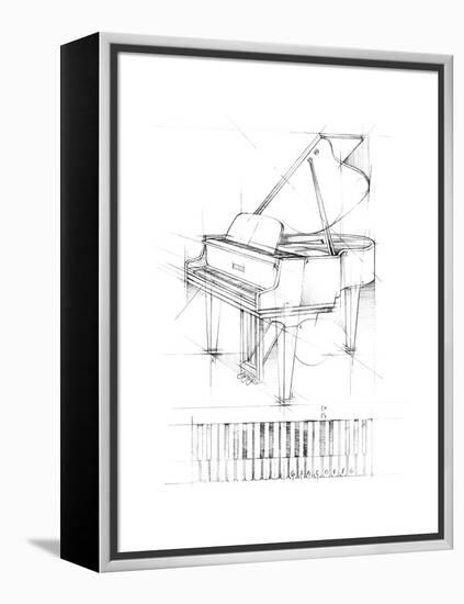 Piano Sketch-Ethan Harper-Framed Stretched Canvas