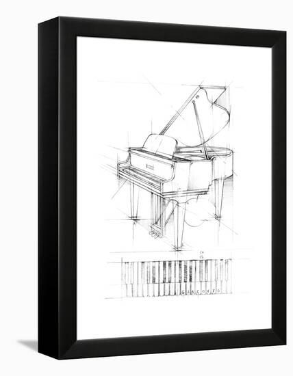 Piano Sketch-Ethan Harper-Framed Stretched Canvas