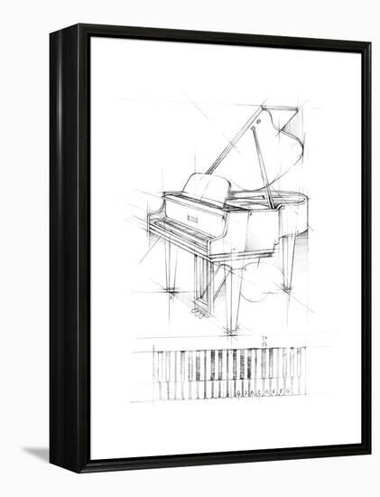 Piano Sketch-Ethan Harper-Framed Stretched Canvas