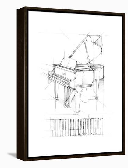 Piano Sketch-Ethan Harper-Framed Stretched Canvas