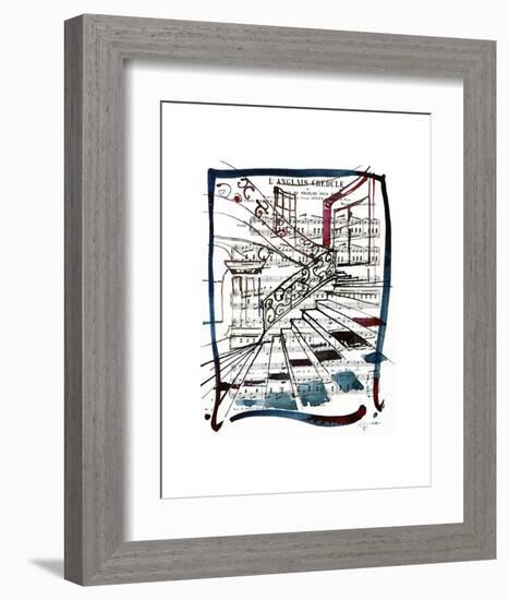 Piano-steps-Cyril Réguerre -Framed Art Print