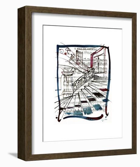 Piano-steps-Cyril Réguerre -Framed Art Print