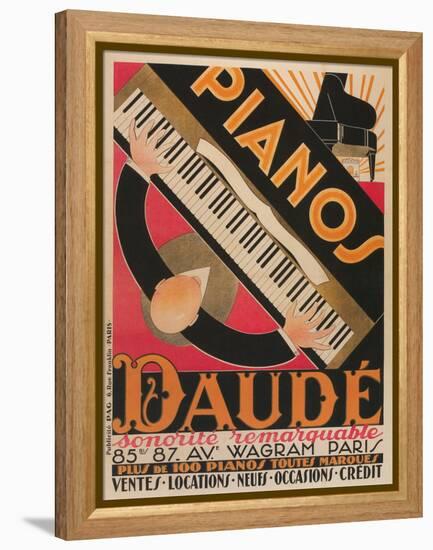 Pianos Daude Poster-null-Framed Premier Image Canvas