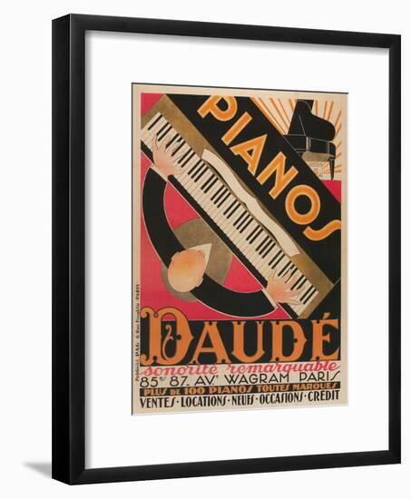 Pianos Daude Poster-null-Framed Premium Giclee Print