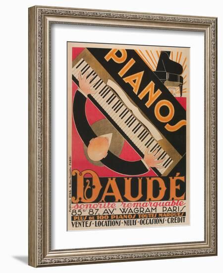 Pianos Daude Poster-null-Framed Giclee Print