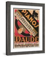 Pianos Daude Poster-null-Framed Giclee Print
