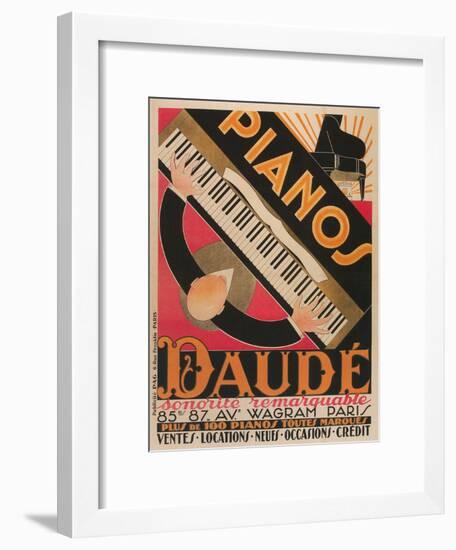 Pianos Daude Poster-null-Framed Giclee Print