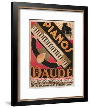 Pianos Daude Poster-null-Framed Giclee Print
