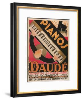 Pianos Daude Poster-null-Framed Giclee Print