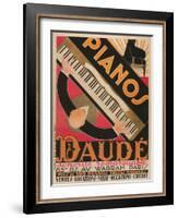 Pianos Daude Poster-null-Framed Giclee Print