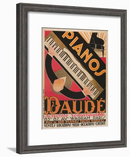 Pianos Daude Poster-null-Framed Giclee Print