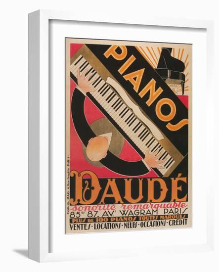 Pianos Daude Poster-null-Framed Giclee Print