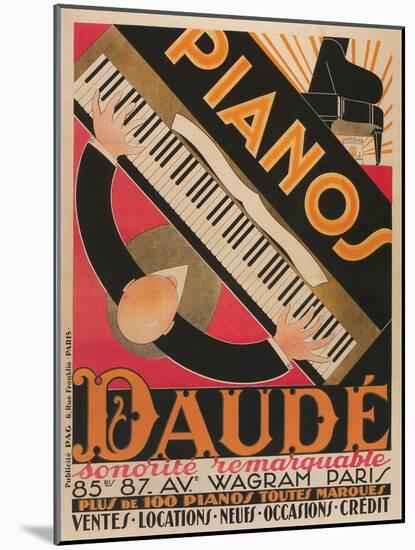 Pianos Daude Poster-null-Mounted Giclee Print