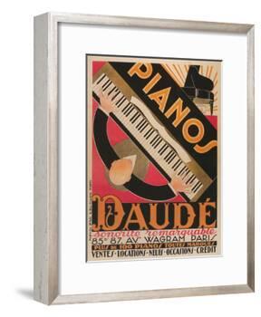 Pianos Daude Poster-null-Framed Giclee Print