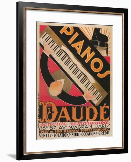 Pianos Daude Poster-null-Framed Giclee Print