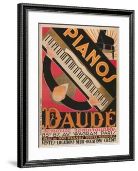 Pianos Daude Poster-null-Framed Giclee Print