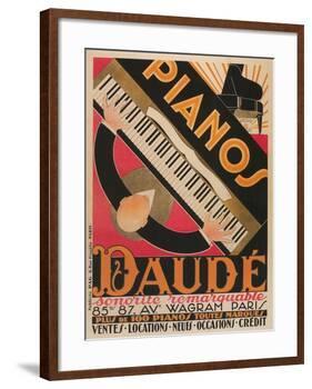 Pianos Daude Poster-null-Framed Giclee Print
