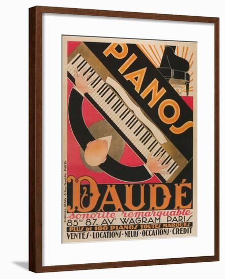 Pianos Daude Poster-null-Framed Giclee Print