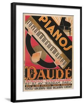 Pianos Daude Poster-null-Framed Giclee Print