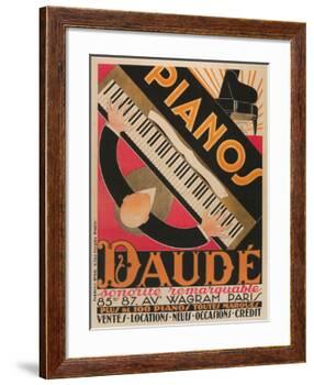 Pianos Daude Poster-null-Framed Giclee Print
