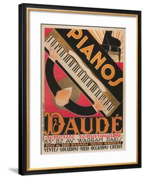 Pianos Daude Poster-null-Framed Giclee Print