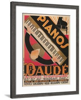 Pianos Daude Poster-null-Framed Giclee Print
