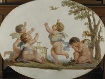 Amours et attributs vase porté sur un brancard-Piat Joseph Sauvage-Giclee Print